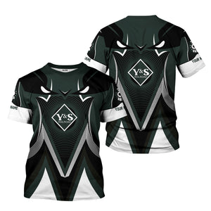 Railspirit Personalized Youngstown & Southern Railroad T-Shirt Vibrant Graphic Pattern Shirt For Train Enthusiasts