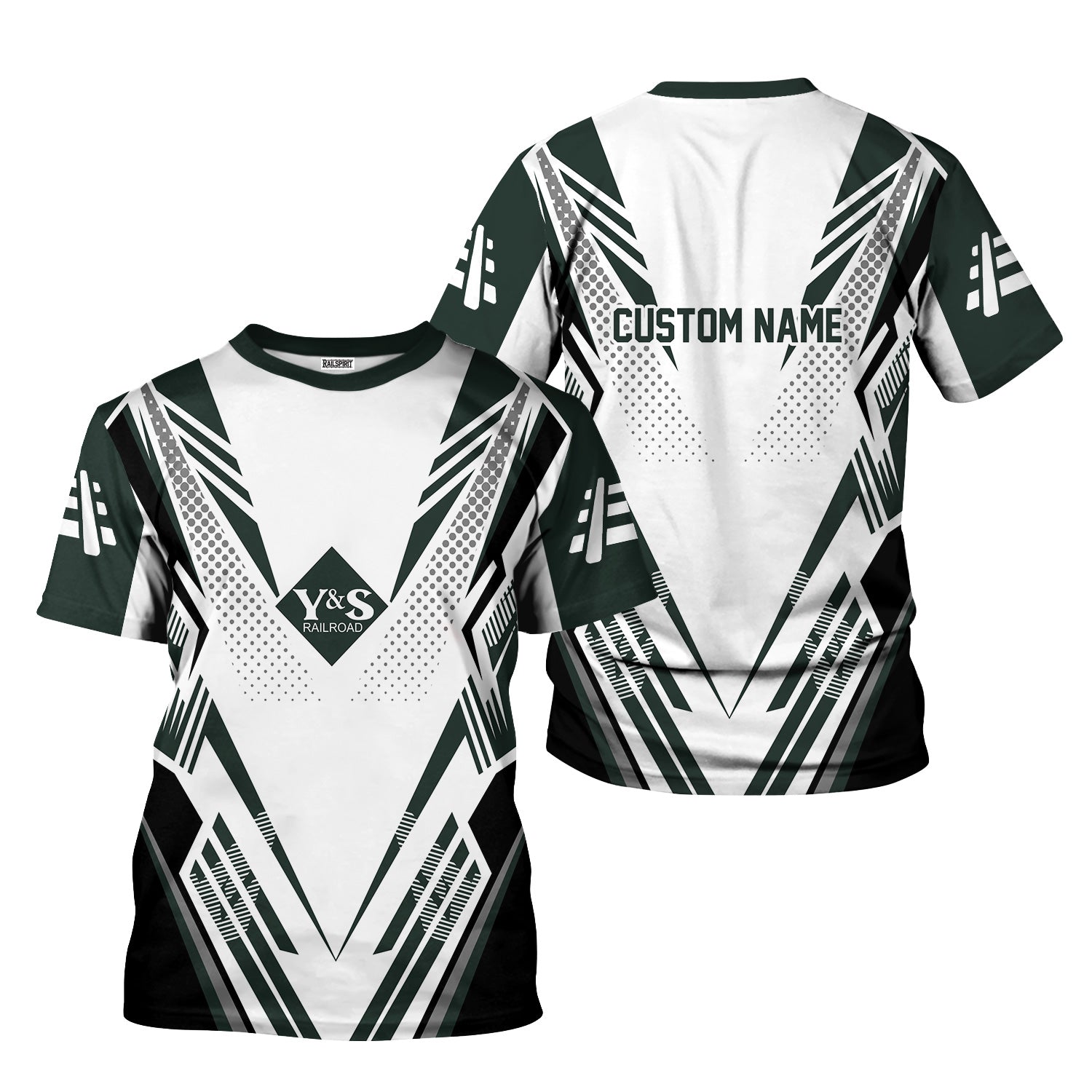 Railspirit Personalized Youngstown & Southern Railroad T-Shirt Railroad Tribute Design Train Shirt for Train Lovers