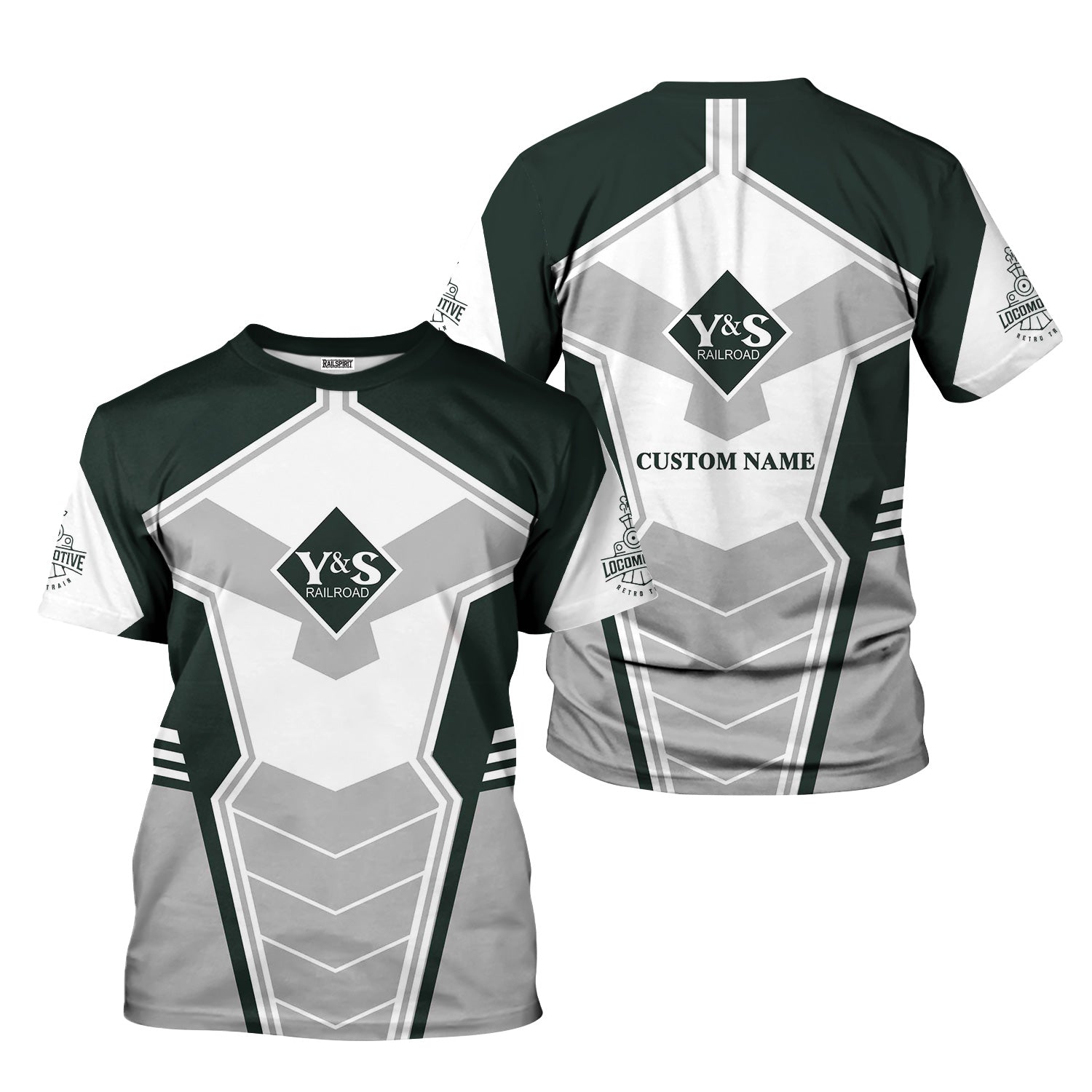 Railspirit Personalized Youngstown & Southern Railroad T-Shirt Engine-Inspired Style Train Shirt for Railroad Fanatic