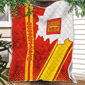 Railspirit Personalized Strasburg Railroad Premium Quilts Vintage All Over Printed Premium Quilts