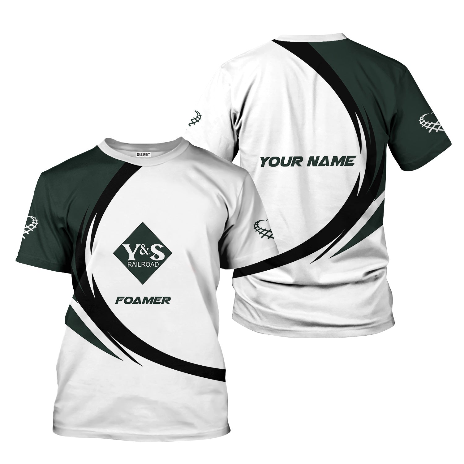 Railspirit Personalized Youngstown & Southern Railroad T-Shirt Unique Graphic Style Shirt For Train Enthusiasts