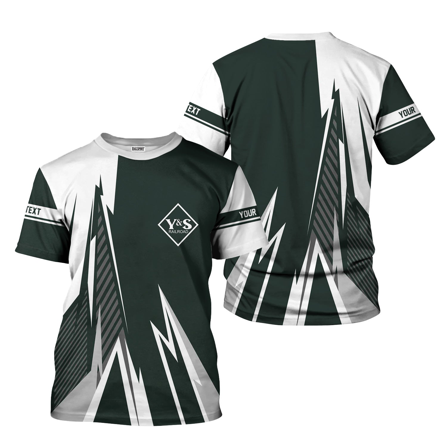 Railspirit Personalized Youngstown & Southern Railroad T-Shirt Lightning-Inspired Railway Style Shirt For Train Lovers