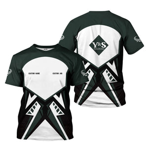 Railspirit Personalized Youngstown & Southern Railroad T-Shirt Vibriant Style with Custom Position Train Shirt