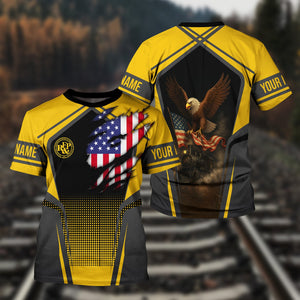 Railspirit Personalized Richmond, Fredericksburg And Potomac Railroad T Shirt American Eagle Vintage Train Shirt