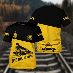 Railspirit Personalized Richmond, Fredericksburg And Potomac Railroad T Shirt One Track Mind Unisex Train Shirt Gift Idea For Train Lover