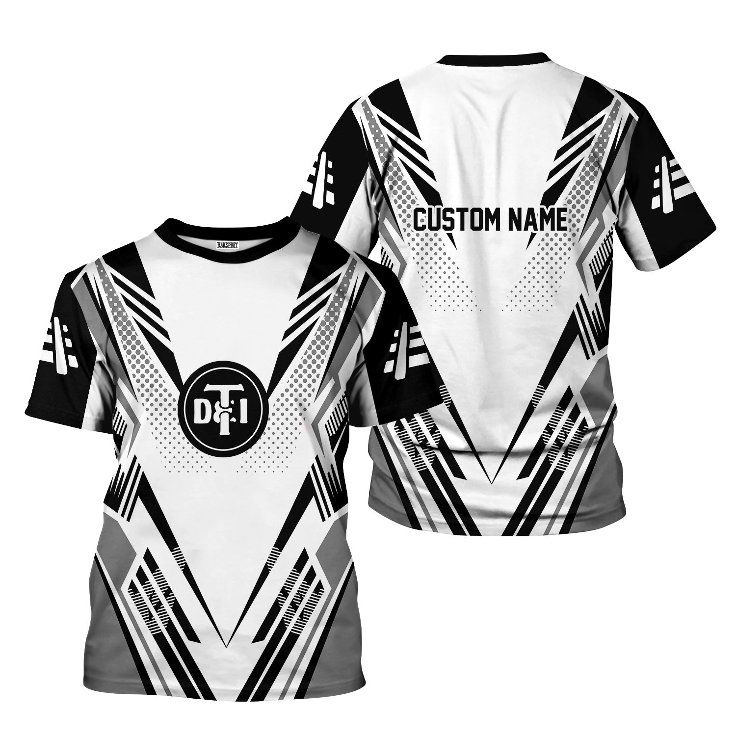 Railspirit Personalized Detroit Toledo And Ironton Railroad T-Shirt Railroad Tribute Design Train Shirt for Train Lovers