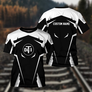 Railspirit Personalized Detroit Toledo And Ironton Railroad T Shirt Strong Line Style Train Unisex Shirt All Over Print