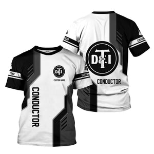 Railspirit Personalized Detroit Toledo And Ironton Railroad T-Shirt Unique Railway Style with Custom Job Train Shirt