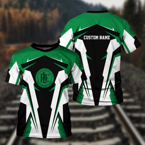 Railspirit Personalized Pittsburgh And Lake Erie Railroad T Shirt Strong Line Style Train Unisex Shirt All Over Print