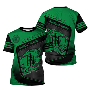 Railspirit Personalized Pittsburgh And Lake Erie Railroad T-Shirt Ripped Texture Style Train Shirt For Railroad Fanatic