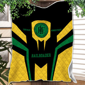 Railspirit Personalized Pittsburgh And Lake Erie Railroad Premium Quilts Custom Year Railroader Gift Idea For Train Lover