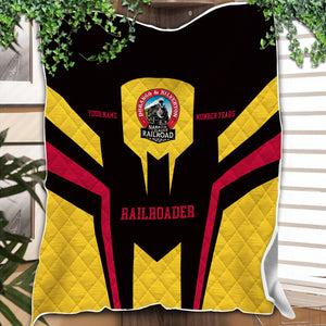 Railspirit Personalized Durango And Silverton Narrow Gauge Railroad Premium Quilts Custom Year Railroader Gift Idea For Train Lover
