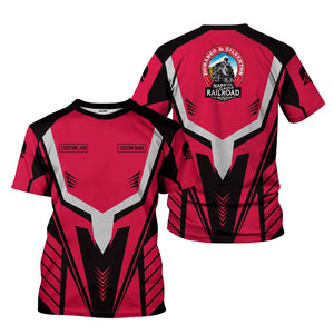 Railspirit Personalized Durango And Silverton Narrow Gauge Railroad T-Shirt Workwear-Inspired with Custom Position Train Shirt