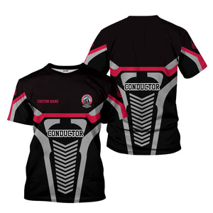 Railspirit Personalized Durango And Silverton Narrow Gauge Railroad T-Shirt Track-Inspired with Custom Job Position Train Shirt