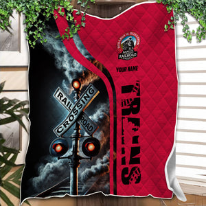 Railspirit Personalized Durango And Silverton Narrow Gauge Railroad Premium Quilts Railroad Crossing Sign Quilts All Over Print