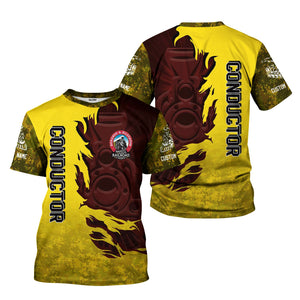 Railspirit Personalized Durango And Silverton Narrow Gauge Railroad T-Shirt Blazing Style with Custom Position Train Shirt