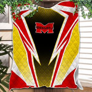 Railspirit Monongahela Railroad Premium Quilts Lightning Graphic Style Premium Quilts Gift Idea For Train Lover