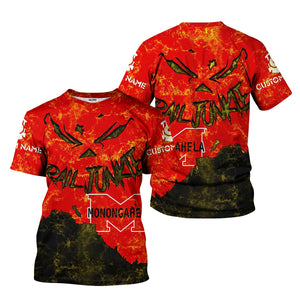 Railspirit Personalized Monongahela Railroad T-Shirt Torn Graphic Style Train Shirt For Rail Junkie
