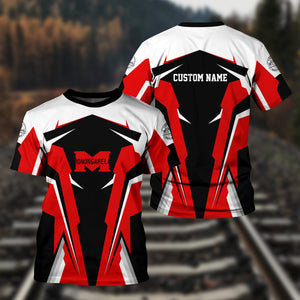 Railspirit Personalized Monongahela Railroad T Shirt Strong Line Style Train Unisex Shirt All Over Print