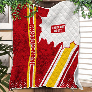 Railspirit Personalized Green Bay & Western Railroad Premium Quilts Vintage All Over Printed Premium Quilts