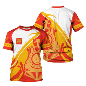 Railspirit Personalized Strasburg Railroad T-Shirt Flame-Inspired Style Shirt Gift Idea For Train Lovers