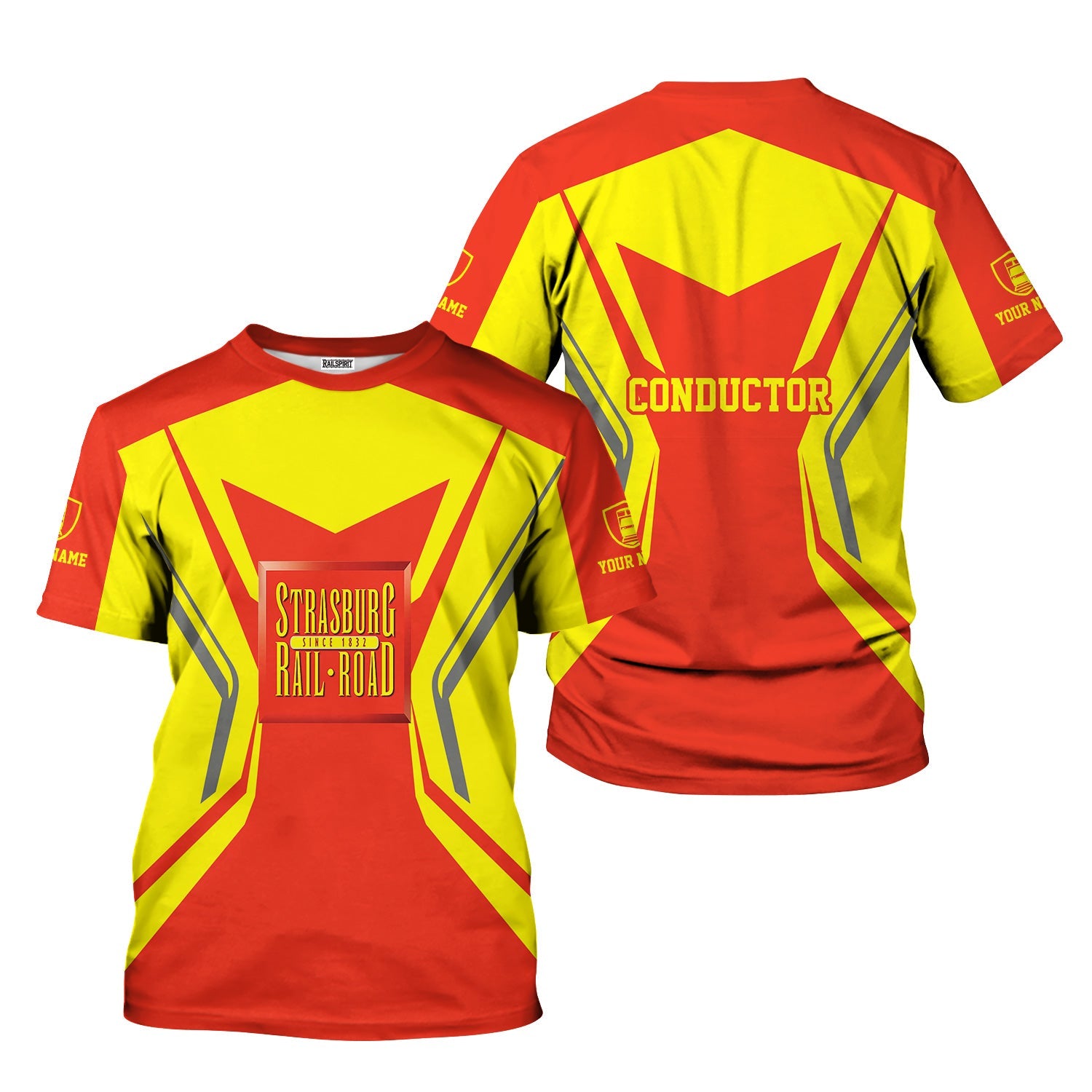 Railspirit Personalized Strasburg Railroad T-Shirt Unique Style with Custom Job Train Shirt