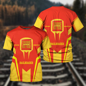 Railspirit Personalized Strasburg Railroad T-Shirt Custom Year Railroader Shirt Gift Idea For Train Lover