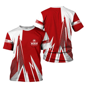 Railspirit Personalized Monon Railroad T-Shirt Lightning-Inspired Railway Style Shirt For Train Lovers