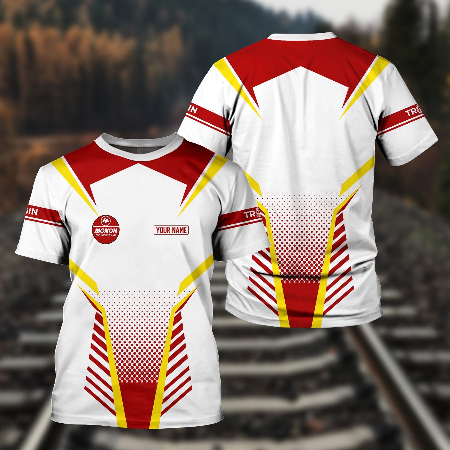 Railspirit Personalized Monon Railroad T Shirt Unisex Train Shirt All Over Print