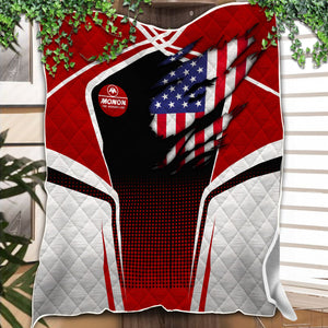 Railspirit Personalized Monon Railroad Premium Quilts American Vintage All Over Printed Premium Quilts