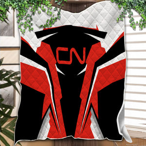 Railspirit Personalized Canadian National Railroad Premium Quilts Strong Line Train Premium Quilts Gift Idea For Train Lover