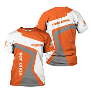 Railspirit Personalized Wheeling And Lake Erie Railroad T-Shirt Unique Design with Custom Job Position Train Shirt