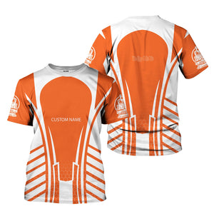 Railspirit Personalized Wheeling And Lake Erie Railroad T-Shirt Striped Railroad Style Train Shirt All Over Print