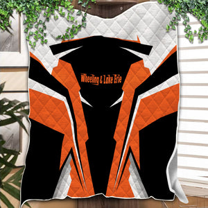 Railspirit Personalized Wheeling And Lake Erie Railroad Premium Quilts Strong Line Train Premium Quilts Gift Idea For Train Lover