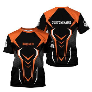 Railspirit Personalized Wheeling And Lake Erie Railroad T-Shirt Dynamic Design Style Perfect Shirt for Train Enthusiasts