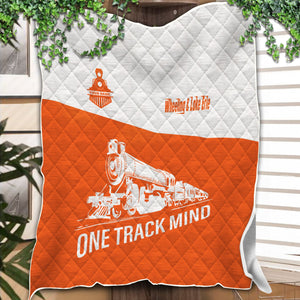 Railspirit Personalized Wheeling And Lake Erie Railroad Premium Quilt One Track Mind Train Premium Quilt Gift Idea For Train Lover