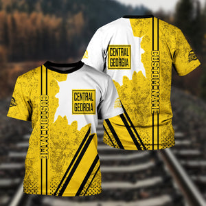 Railspirit Personalized Central of Georgia Railway T-Shirt All Over Printed Unisex Shirt