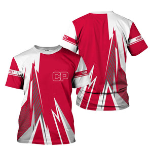 Railspirit Personalized Canadian Pacific Railroad T-Shirt Lightning-Inspired Railway Style Shirt For Train Lovers