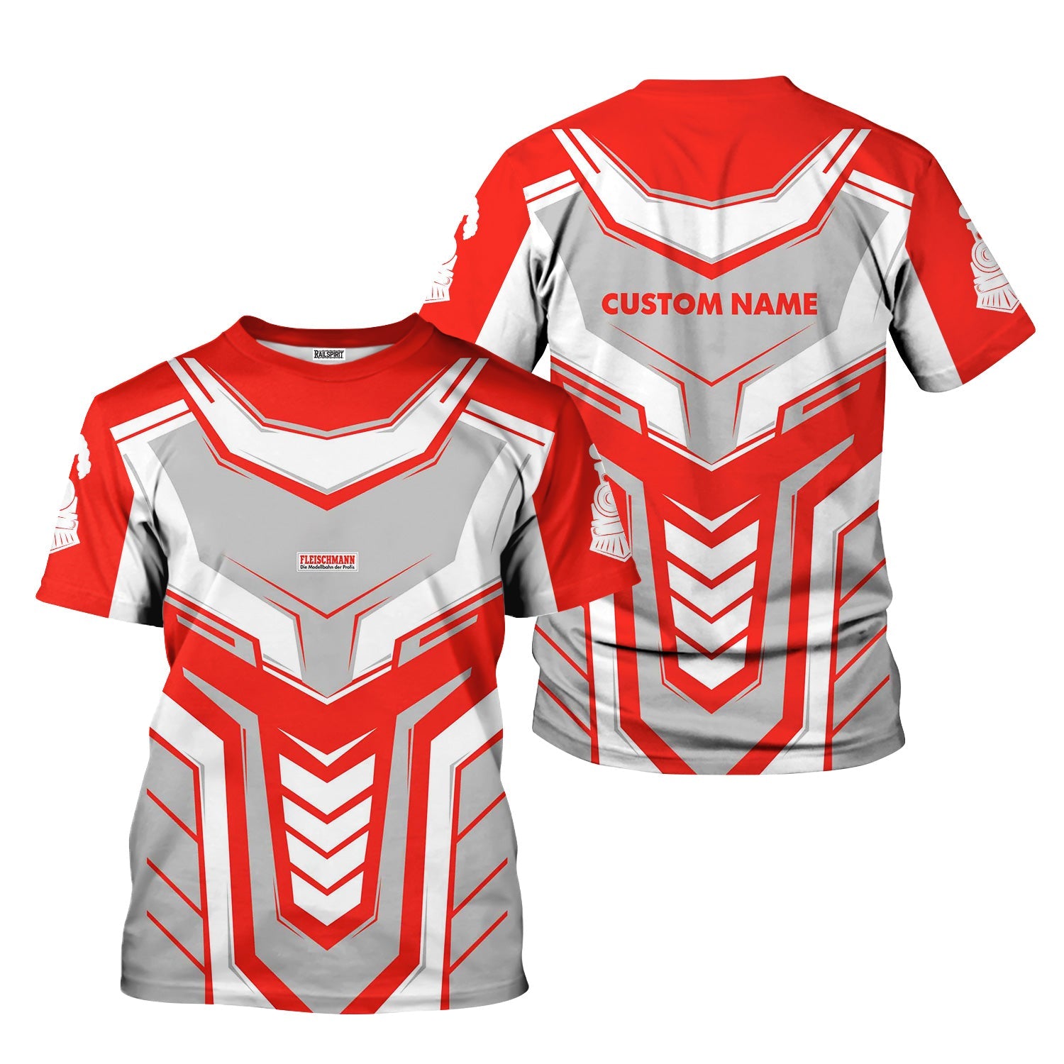 Railspirit Personalized Fleischmann And Western Railroad T-Shirt Armor-Inspired Design Train Shirt All Over Print