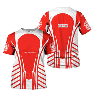 Railspirit Personalized Fleischmann And Western Railroad T-Shirt Striped Railroad Style Train Shirt All Over Print