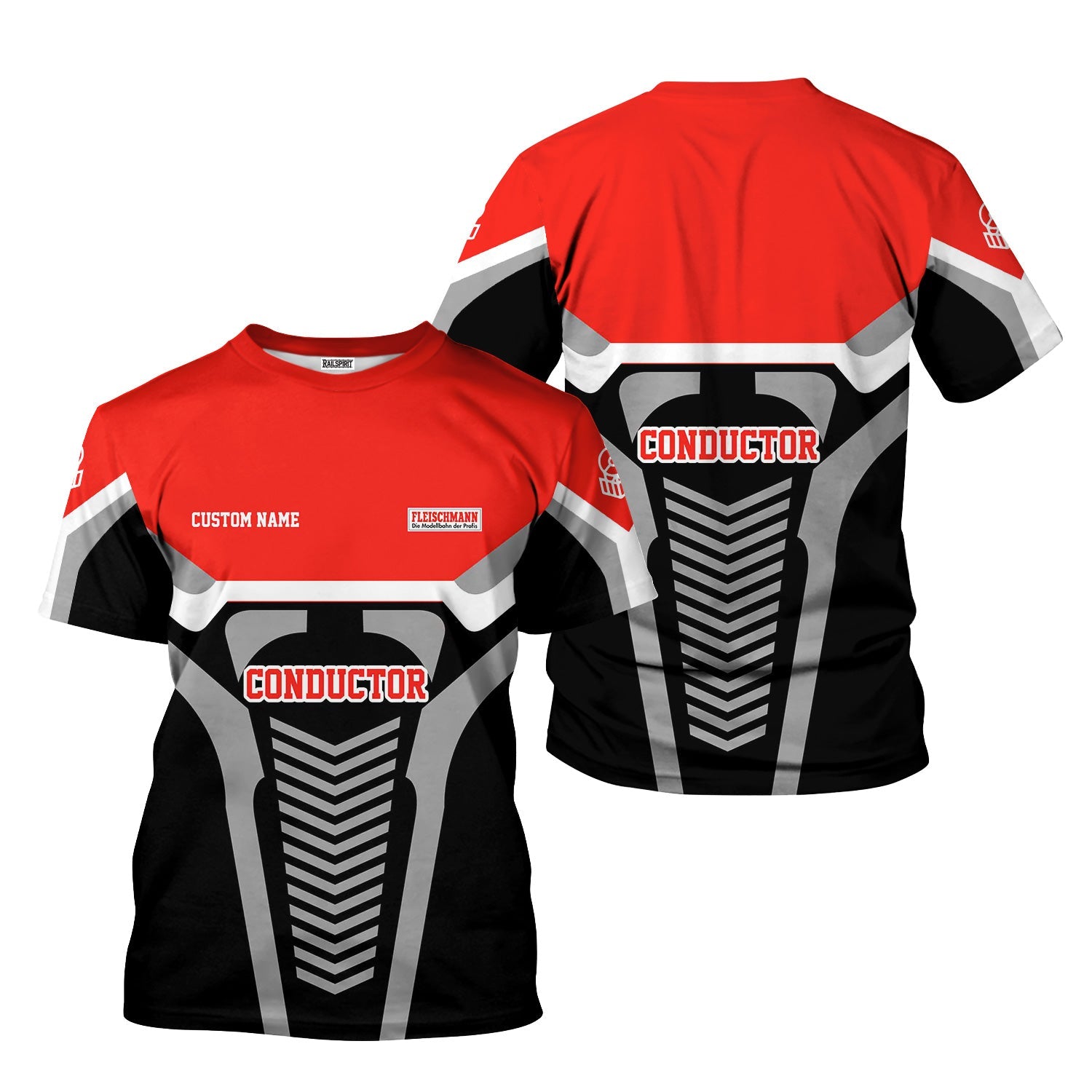 Railspirit Personalized Fleischmann And Western Railroad T-Shirt Track-Inspired with Custom Job Position Train Shirt