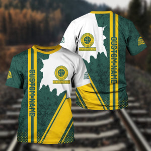 Railspirit Personalized Southern Railway U.S T-Shirt SOU All Over Printed Unisex Shirt