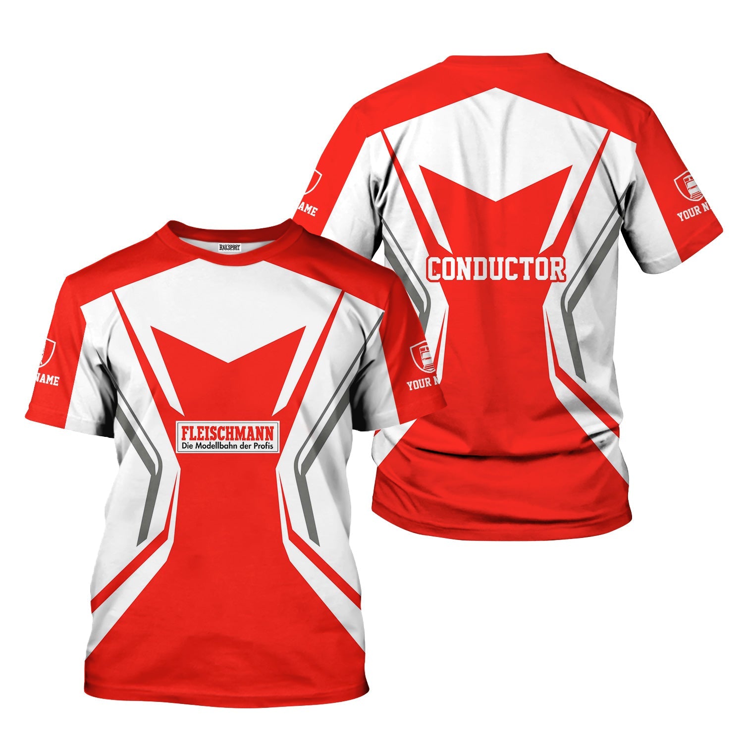 Railspirit Personalized Fleischmann And Western Railroad T-Shirt Unique Style with Custom Job Train Shirt