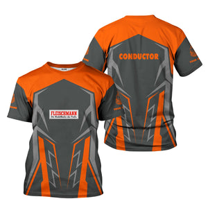 Railspirit Personalized Fleischmann And Western Railroad T-Shirt Futuristic Design with Custom Job Train Shirt