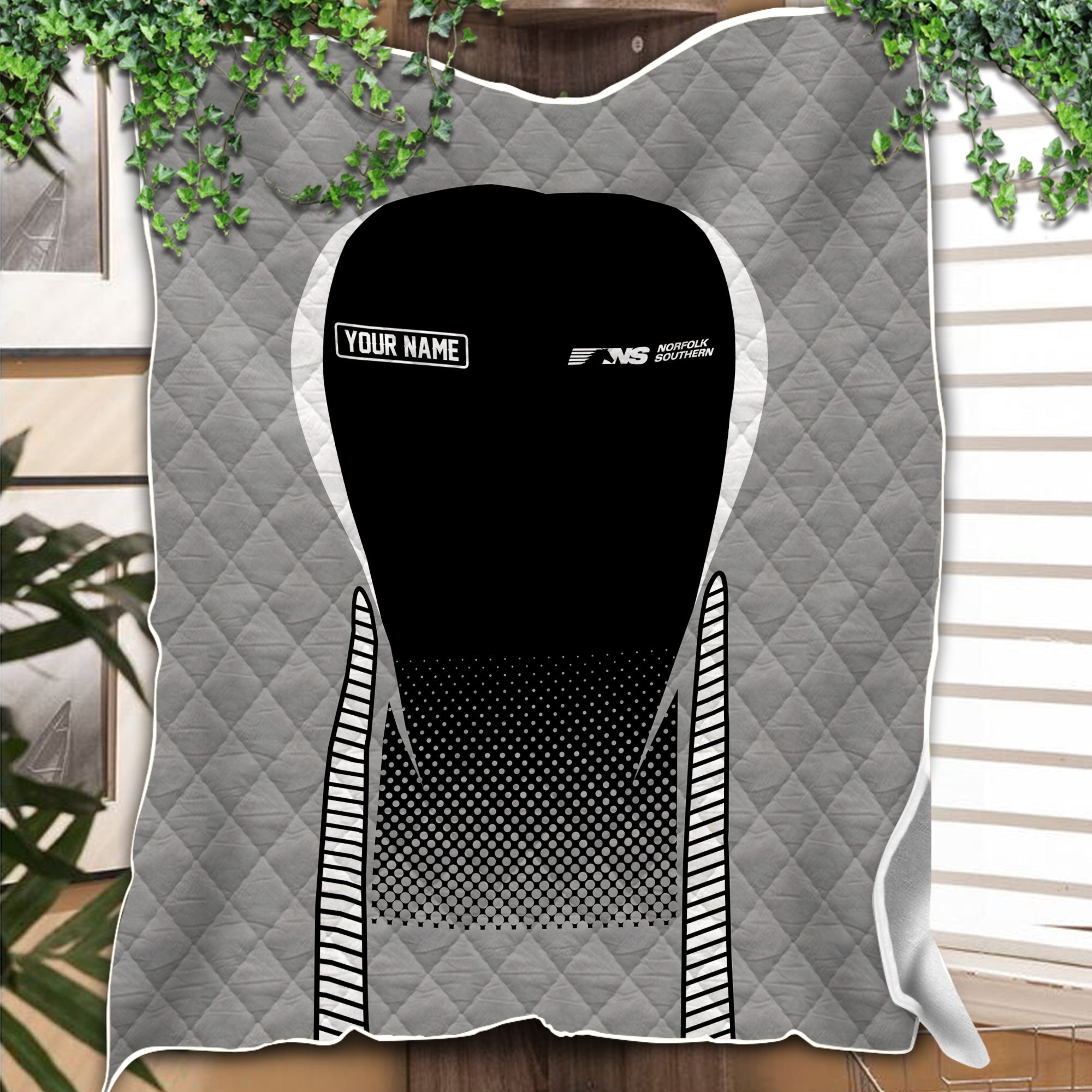 Railspirit Personalized Norfolk Southern Railway Premium Quilts Train Premium Quilts Gift Idea For Train Lover