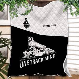 Railspirit Personalized Norfolk Southern Railway Premium Quilt One Track Mind Train Premium Quilt Gift Idea For Train Lover