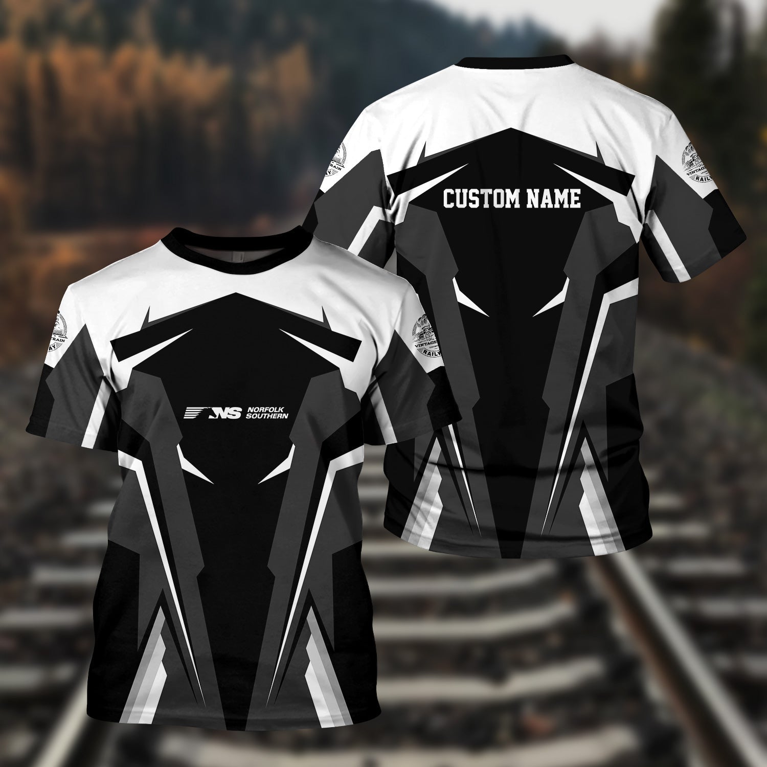 Railspirit Personalized Norfolk Southern Railway T Shirt Strong Line Style Train Unisex Shirt All Over Print