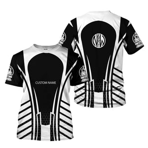 Railspirit Personalized Norfolk and Western Railway T-Shirt Striped Railroad Style N&W Train Shirt All Over Print