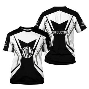 Railspirit Personalized Norfolk and Western Railway T-Shirt Unique Style with Custom Job N&W Train Shirt