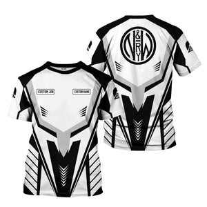 Railspirit Personalized Norfolk and Western Railway T-Shirt Workwear-Inspired with Custom Position N&W Train Shirt